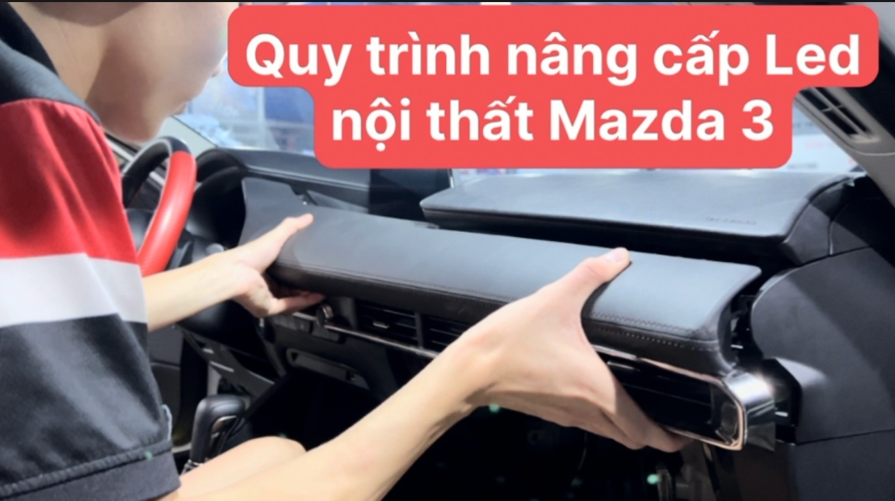 Led nội thất cho Mazda 3 và Tucson 2022 tại Xe Đẹp Detailing